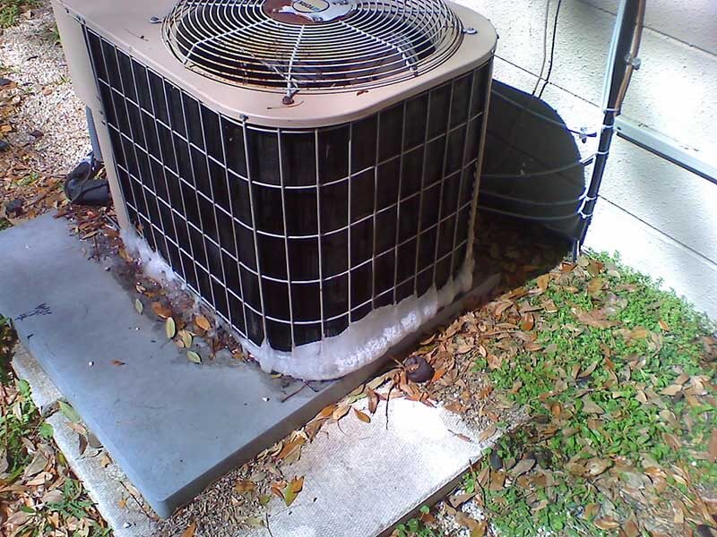 What to Do if Your Heat Pump Outdoor Unit has Extreme Ice Build-Up on the Coil?
