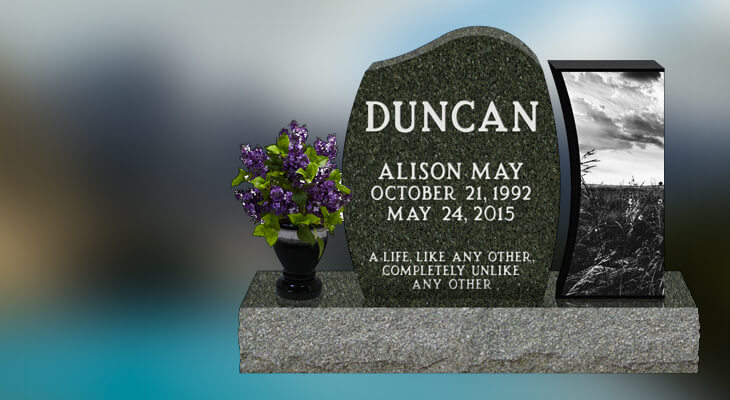 Choosing the right material for your custom grave monument